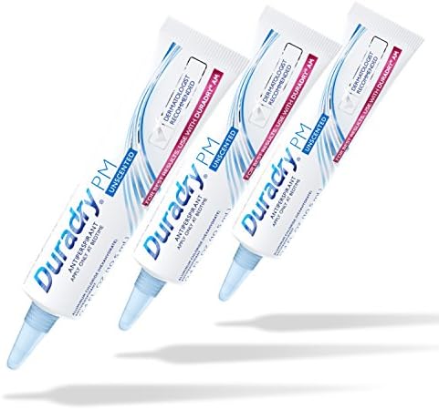 Duradry PM 10.5mL Gel Unscented - Prescription Strength Antiperspirant - Formulated for Excessive Sweating or Hyperhidrosis. Block Sweat and Odor. FDA-Compliant Formula. Made in USA (3-Pack)