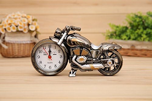 XINGFUYIJIA Vintage Mini Motorcycle/Bicycle Model Alarm Clock Battery Powered desk shelf clock Creative Christmas Gifts (7)