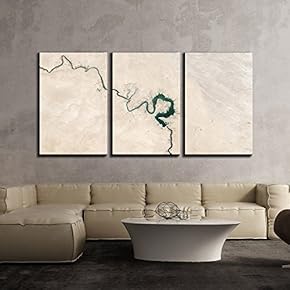 Euphrates River Drying Up x3 Panels