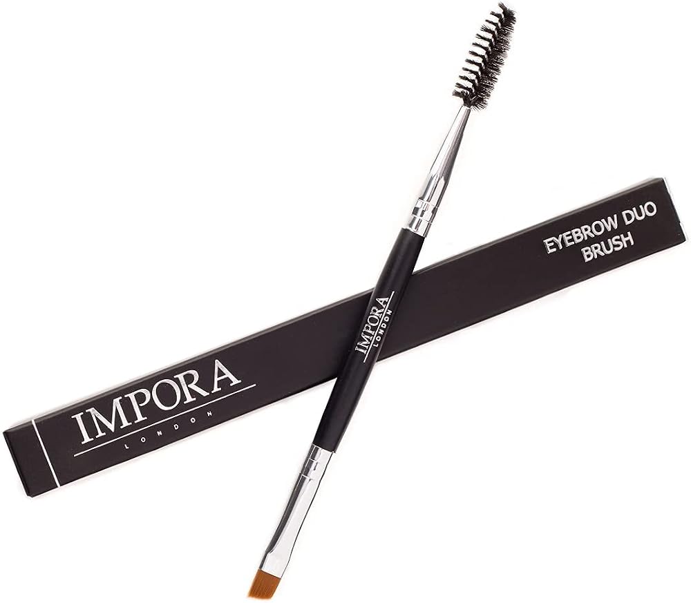 STUDIO 5 Duo Eyebrow Brush & Spoolie Impora London Flat Angled Brush