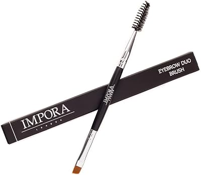 STUDIO 5 Duo Eyebrow Brush & Spoolie Impora London Flat Angled Brush