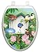 Toilet Tattoos, Toilet Seat Cover Decal,Blooming Birdhouse, Size Elongated