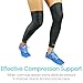 Vive Full Leg Compression Sleeve -Thigh High Compression Socks Women - Football, Basketball, Running, Crossfit, Weight Lifting, Sports Support Recovery - Full Length Sleeve for Arthritis, Circulation