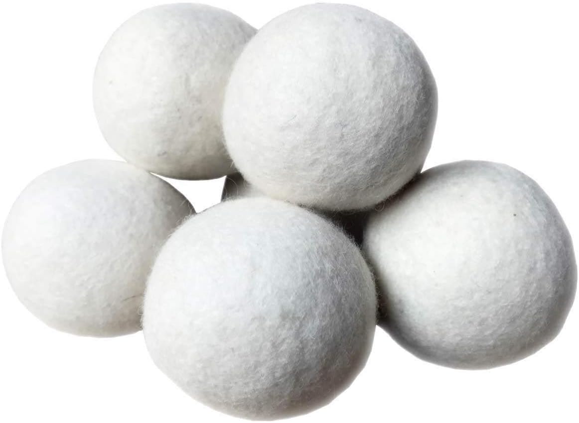 Clearance! Wool Dryer Balls, Chemical Free Natural Fabric Softener - Anti Static Felted Wool Clothes Dryer Balls for Laundry, Eco-Friendly, Reusable, Reduces Drying Time - 6 Pack