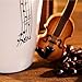 Giftgarden Ceramic Coffee Mug with Music Violin Handle