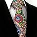 S&W SHLAX&WING Ties for Men Green Orange Luxury Necktie Extra Long Size 63