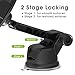 iKross Auto Lock 2-in-1 Car Phone Mount, Dashboard Mount Car Windshield Mount Cell Phone Holder - Black