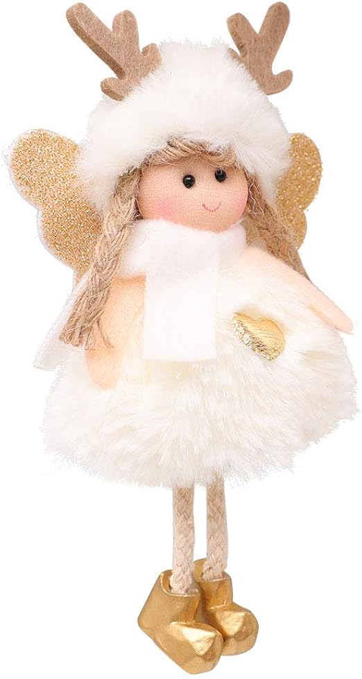 Colgante de Angelito de Navidad Colgante Lindo de Mini ángel de Felpa