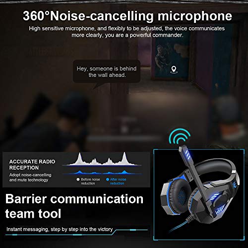 Q10 USB Wired Gaming Headset Virtual 7.1 Channel for PS4 PC Laptop