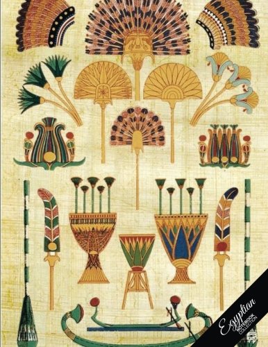 Egyptian Notebook Collection: Art Paper, Journal/Diary, Wide Ruled, 100 Pages, 8.5 x 11, (Egyptian A by Egyptian Notebook Collection