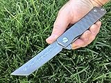 TG Saint XT, Damascus Blade! Full Tc4 Titanium Handle! Premium EDC Folding Knife! Fast Ball Bearing System! Tanto Tip!