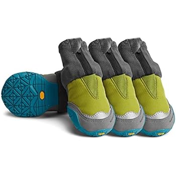 RUFFWEAR - Polar Trex Waterproof Winter Dog Boots with Rubber Soles for Cold Weather, Forest Green, 2.25 in (4 Boots)