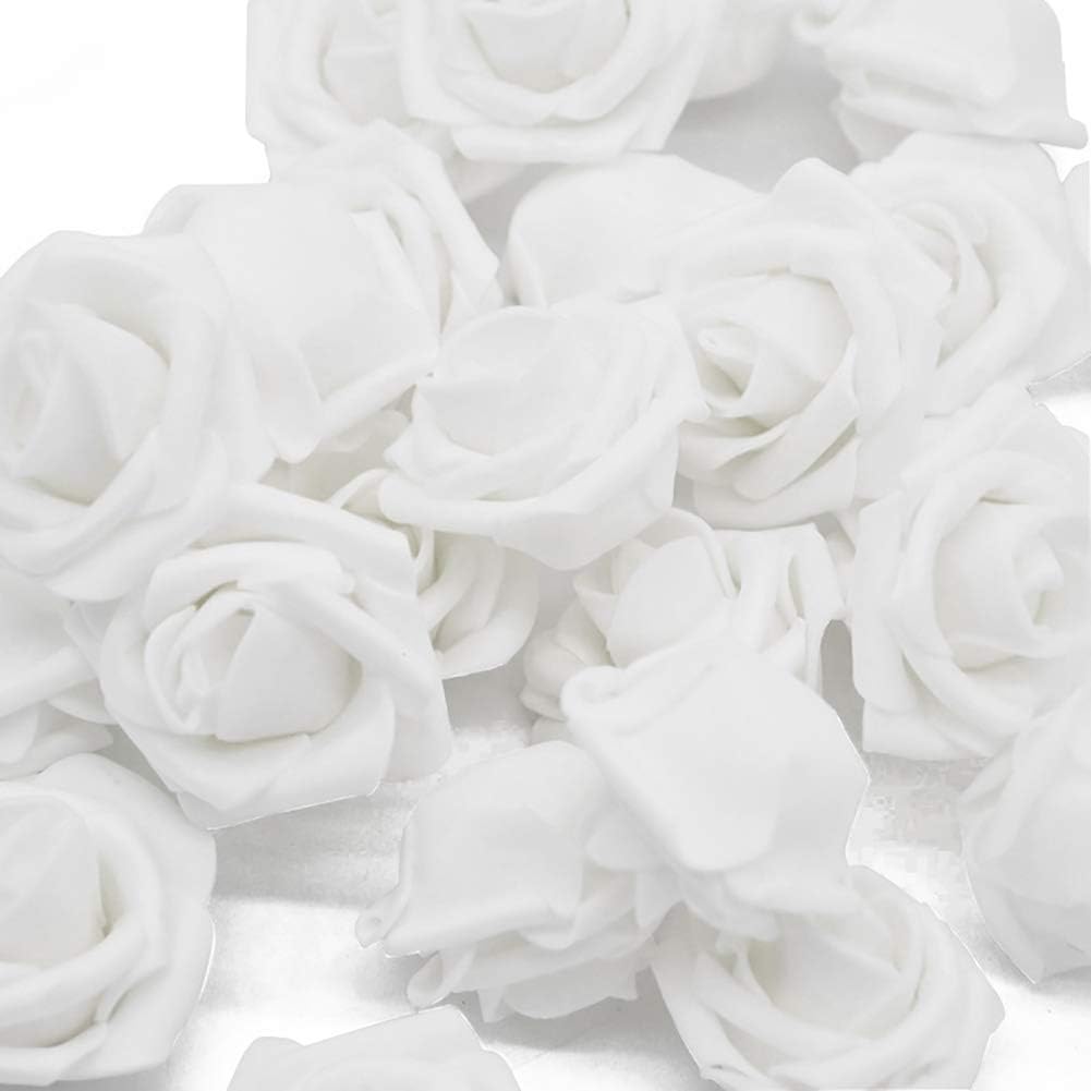 Warmiehomy Artificial Flower Foam Rose, 50 Pcs Real Touch Artificial Roses for DIY Bouquets Wedding Party, Garden, Office