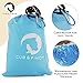 CUB & FINCH Outdoor Beach Mat with Pockets, Sand Stakes – Nylon Travel Blanket and Ground Tarp with Compact Carry Bag for Camping, Picnics, Hiking, Festivals – Waterproof, Lightweight, Sand-Proofthumb 3