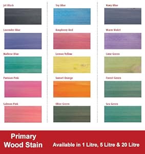 Toy Blue Primary Wood Stain 1 Litre: Amazon.co.uk: Kitchen & Home