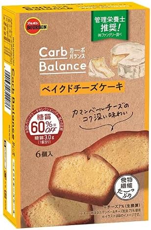 Amazon ブルボン カーボバランスベイクドチーズケーキ 6個 5コ入り ブルボン ケーキ 洋菓子 通販