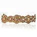 Bride Gold Champagne Crystal Rhinestone Diamond Headband Adjustable Non-slip Comfortable for Wedding
