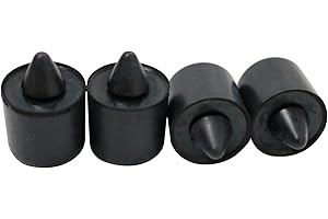 APRT 16.5MM Automotive Exterior Rubber Bumpers Stop Cushion Repair Set fit for Ford F150 Ranger 2004-2011 Lincoln W705903S300 W705903-02SAR1201ABK 4Pack