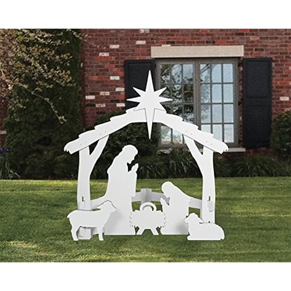 25+ White Wooden Nativity Scene Outdoor