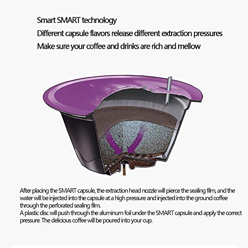 Automatische Kapsel-Kaffeemaschine 1L 15Bar Haushalt Küchengeräte Moka Espresso Kaffeemaschine 1500W,Schwarz – Bild 6