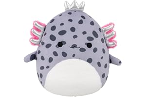 Squishmallows Original 12in Avana The Spotted Axolotl with Silver Crown – Official Jazwares Plush (Medium-Sized)