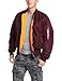 Alpha Industries MA-1 Bomber Flight Jacket - Fighter Pilot Flight Jacket - Maroon, M