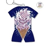Funny Keychain Ice Cream Monster Keyring World Cup