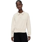 Les Tien Women's Lucille Banded Henley Sweatshirt