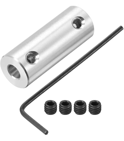 Uxcell 6mm To 8mm Bore Rigid Coupling Set Screw L25XD14 Aluminum Alloy Shaft Coupler Connector For 3d Printers Motor Accessories Blue 2pcs