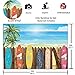 Funnytree 7X5FT Summer Beach Surfboard Photography Backdrop Hawaiian Luau Seaside Palm Background for Vacation Wedding Birthday Baby Shower Party Banner Decor Photo Studio Photobooth Props