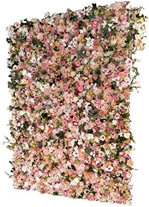 XIAOLIN Blush Silk Hydrangea Flower Mat Wall Wedding Event Decor DIY Arrangements Party Home Decorations (color : 08)