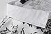 Hawaiian Shirt for Men, Beach Shirts for Men, Tropical Shirts Short Sleeve Floral Casual Button Down (X-Large, White Black)