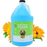 Bark2Basics in Between Clean Waterless Dry Dog Shampoo, No Rinse, 1 Gallon | Ready to Use, Spot Cleans and Freshens Between Baths, Removes Dirt, Odor and Oils, Natural Pet Grooming Wash, Groomer Grade