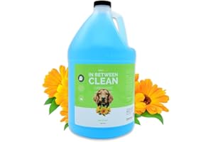 Bark2Basics in Between Clean Waterless Dog Shampoo, 1 Gallon | All Natural Ingredients, Unique Formula Cleans and Freshens, Great for Spot Removal and Touch Ups, Fresh and Clean Scent