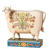 Jim Shore Folk Cow Figurine 
