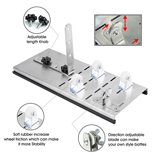 Glass Bottle Cutterï¼ŒAdjust full sized Bottle Cutter DIY Cutting Machine Wine Bottles and Beer Bottles Cutting Tool (Advanced)