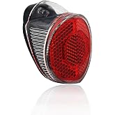 Red Retro Oval Rear Bicycle Mudguard Fender Cycling Safety Warning Reflectors for Cruiser Bikes