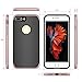 iPhone 7 Plus Case, VANSIN 2 in 1 Ultra Thin and Slim TPU Shockproof Protective Case Coated Carbon Fiber Finish Surface with PC Hard Frame for Apple iPhone 7 (5.5'')(2016) - Navy Blue (Rose Gold)