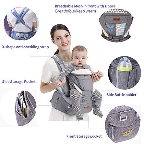 image for SUNVENO Baby Hip Seat Ergonomic Baby Carrier 3in1 Baby Hipseat for Out