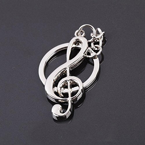 GOOTRADES Musical Note Key Ring Keyfob Keyring Music Symbol Keychain