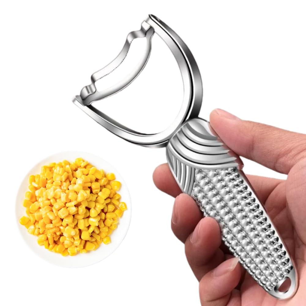 View 1 of ++3 pcs++Huakai Corn Prep Peeler,Corn on the Cob Stripper Tool/Wider non-slip Handle/10-year Rustproof/Durable and efficient.