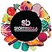 Sportybella Swimming Hair Ties, Hair Accessories For Girls, Women, Teens & Kids. No Crease Elastic Hair Ties Set, Born to Swim, Ponytail Holders for Swimmers & Swim Team, 8pcs.