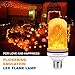 hansang LED Flame Effect Light Bulb, Flickering Fire Bulbs 4 Modes with Upside Down E26 Base,Creative Decorative Simulated Vintage Flame Light for Halloween,Chirstmas,Party,Bar Decoration 2 Pack