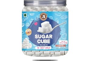 Brew Lab Sugar Cube, 100% Pure White Sugar Cubes, Sulphur-Less, Dissolves Instantly, 250g
