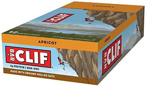 CLIF BAR - Energy Bar - Apricot - (2.4 Ounce Protein Bar, 12 Count)