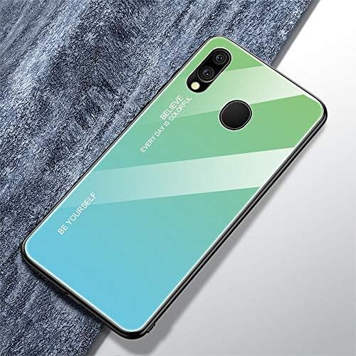 LIXUANXUAN Phone case Case for Samsung Galaxy S10 Plus M20 M205 S10e M10 M105 Gradient Tempered Glass Case Soft Silicone Frame Hard Glass Back Cover
