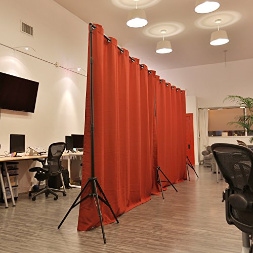 Roomdividersnow Premium Heavyweight Room Divider Curtain 8ft Tall