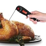 SUNAVO MT-23 Digital Instant Read Turkey Meat Thermometer With Backlight,Kitchen Cooking Food Candy Thermometer With Foldable Probe For BBQ Grill Smoker Baking