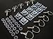10 Pcs Race Fasteners 1/4 Turn Quick Release Clip Fastener Washer Dzus Panex 17mm D-Ring