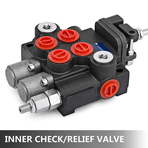 2 Spool 11 GPM Hydraulic Control Valve – 3600 PSI, BSPP Ports, Double Acting, Spring Return